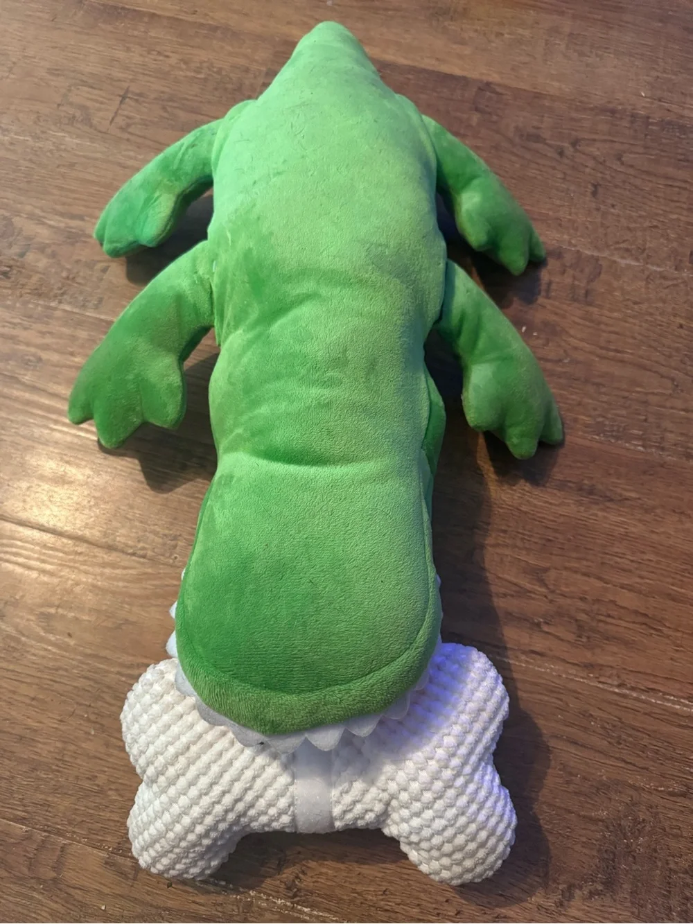 Joyhound XL GIANT Green alligator plush dog toy W/ 4 rip away limbs & a bone